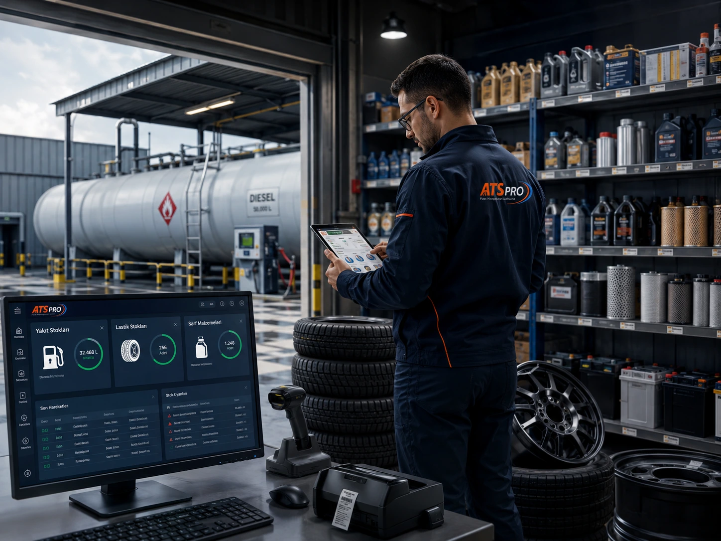 ATS PRO yakıt lastik ve sarf stokları yönetimi