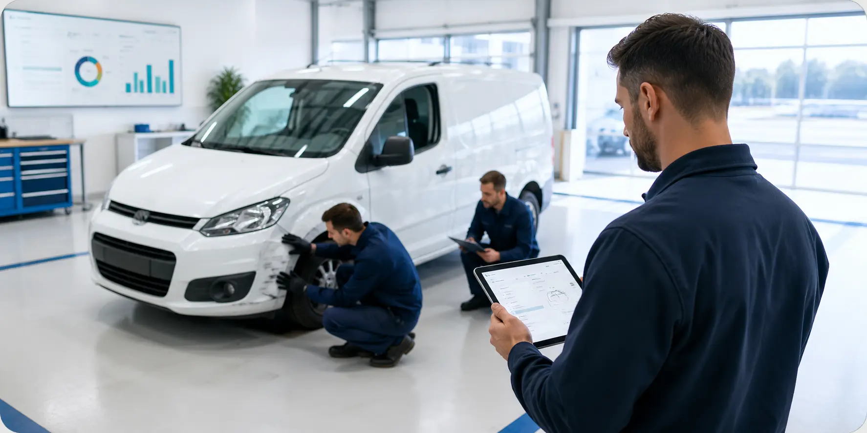 ATS PRO Hasar Takibi ekranında araç hasar dosyalarını ve servis sürecini yöneten filo yöneticisi